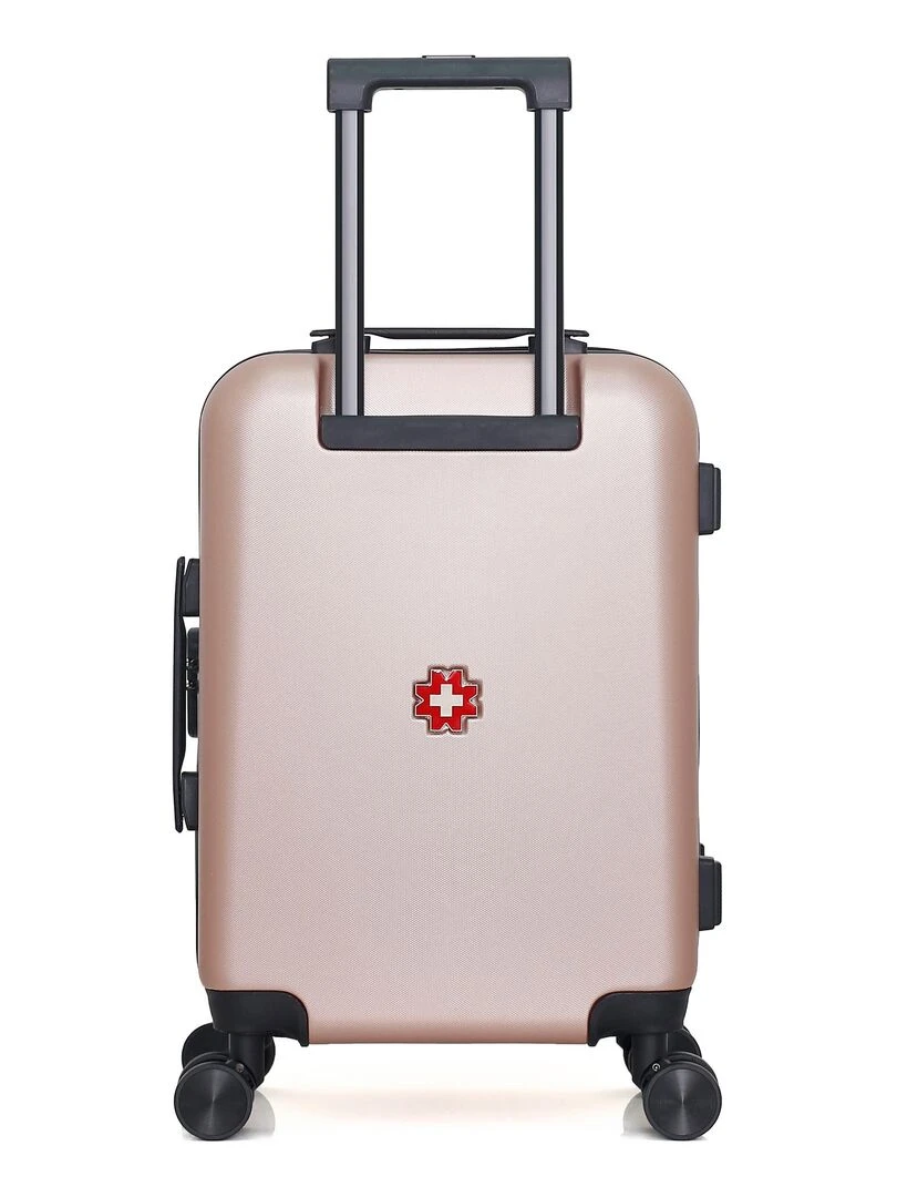 SWISS KOPPER   VALISE CABINE ABS AIGLE 4 ROUES 55 CM   Rose