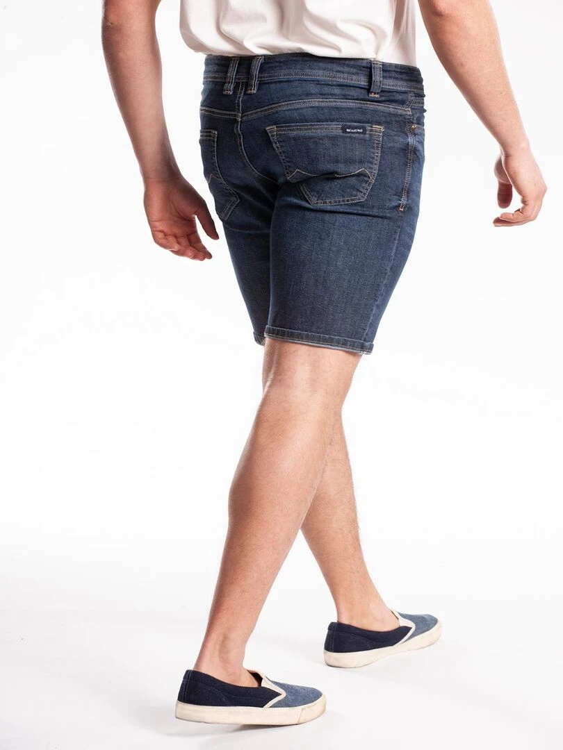 Bermuda denim stretch Fibreflex VASKEN DENIM 'Rica Lewis'   Bleu