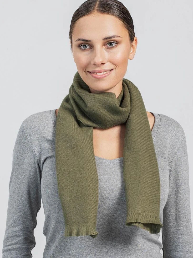 Echarpe Sherpa Fabriqué en France Gris taupe