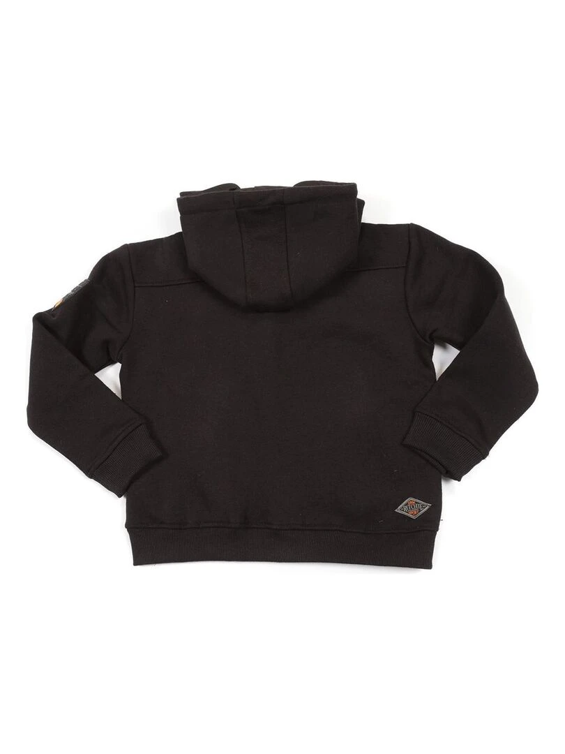 SWEAT ZIPPE CAPUCHE WILKY BOY   Noir