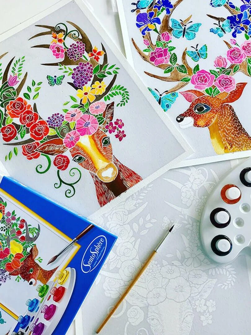 Aquarellum Gm Les Cerfs Enchantes   N/A