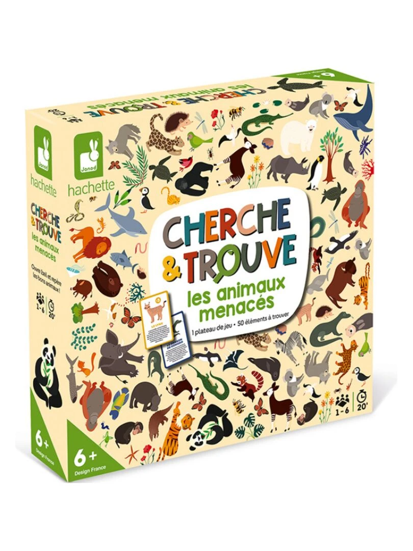 Jeu De Société Cherche Et Trouve Les Animaux Menacés N/A