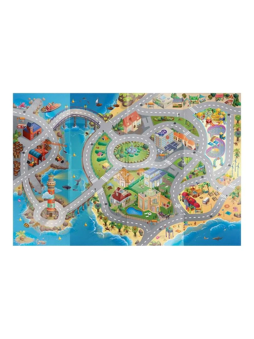 Tapis salon 100x140 cm NAPPE MER A Multicolore