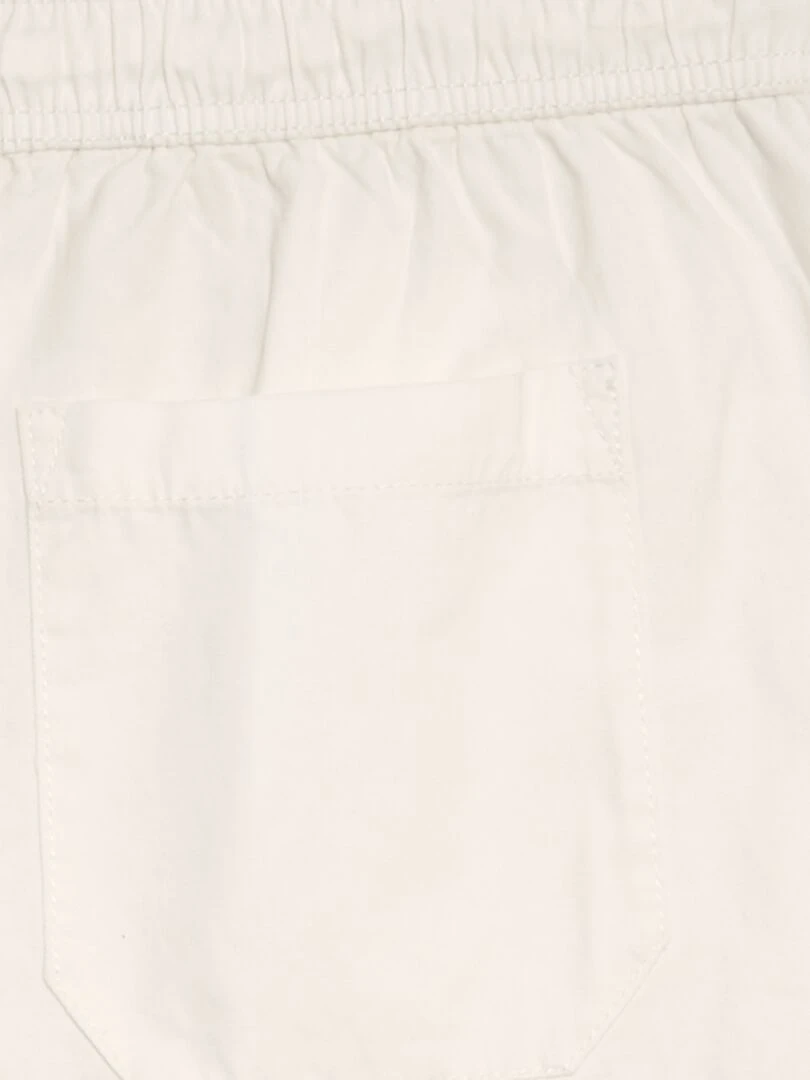 Bermuda chino avec taille élastiquée   blanc