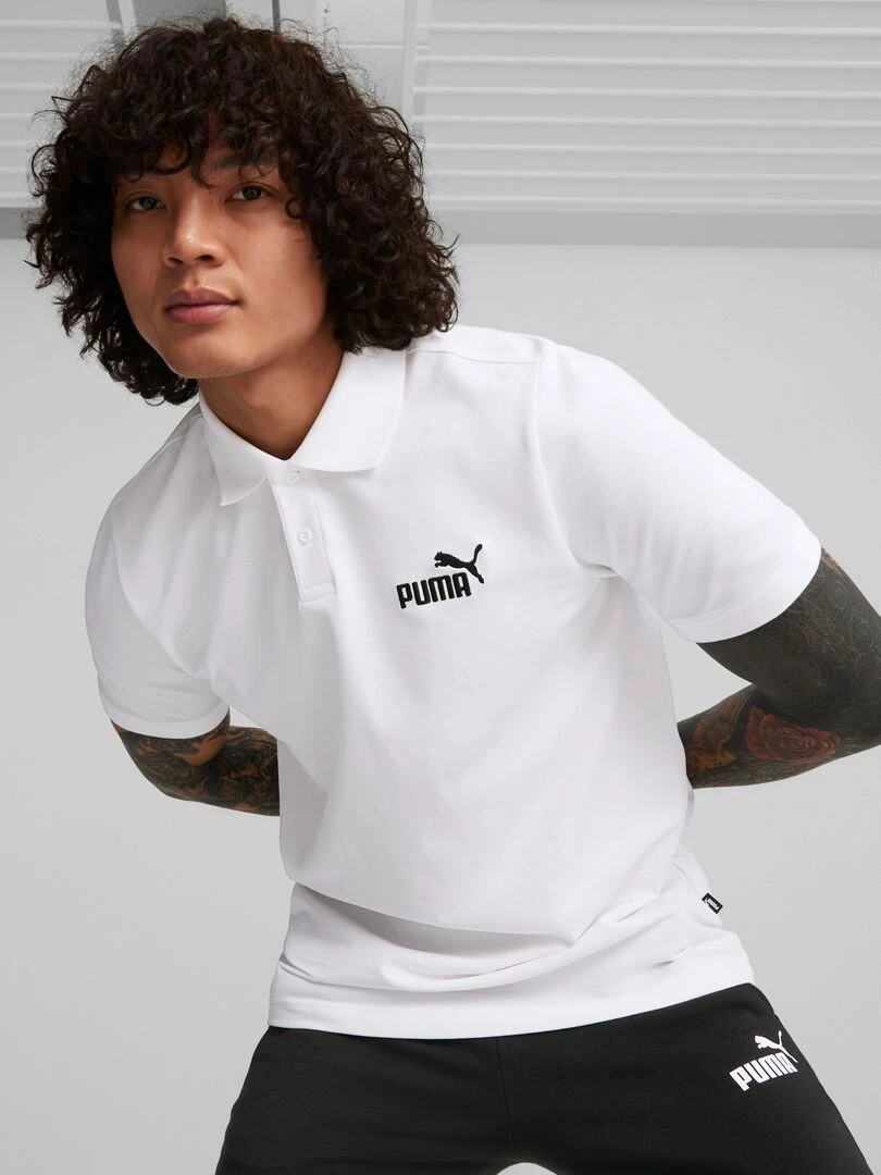 Polo 'Puma' Blanc