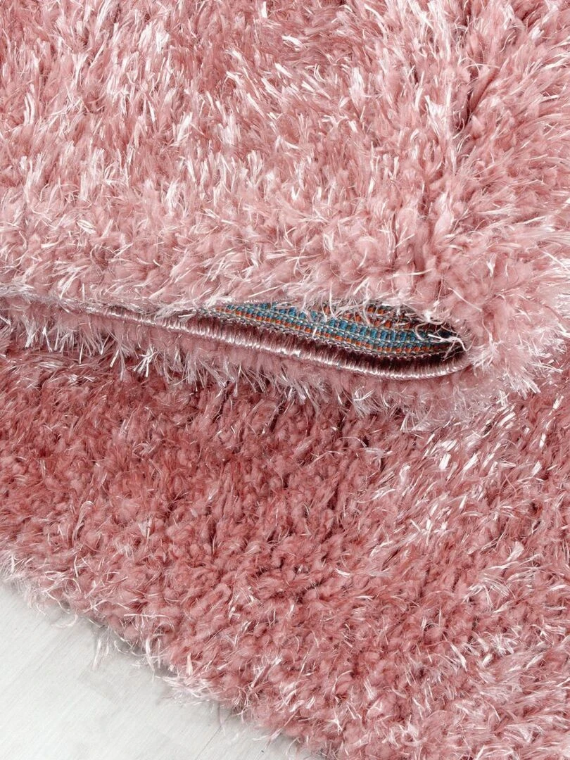 Tapis shaggy UNI A OEKO TEX® Rose