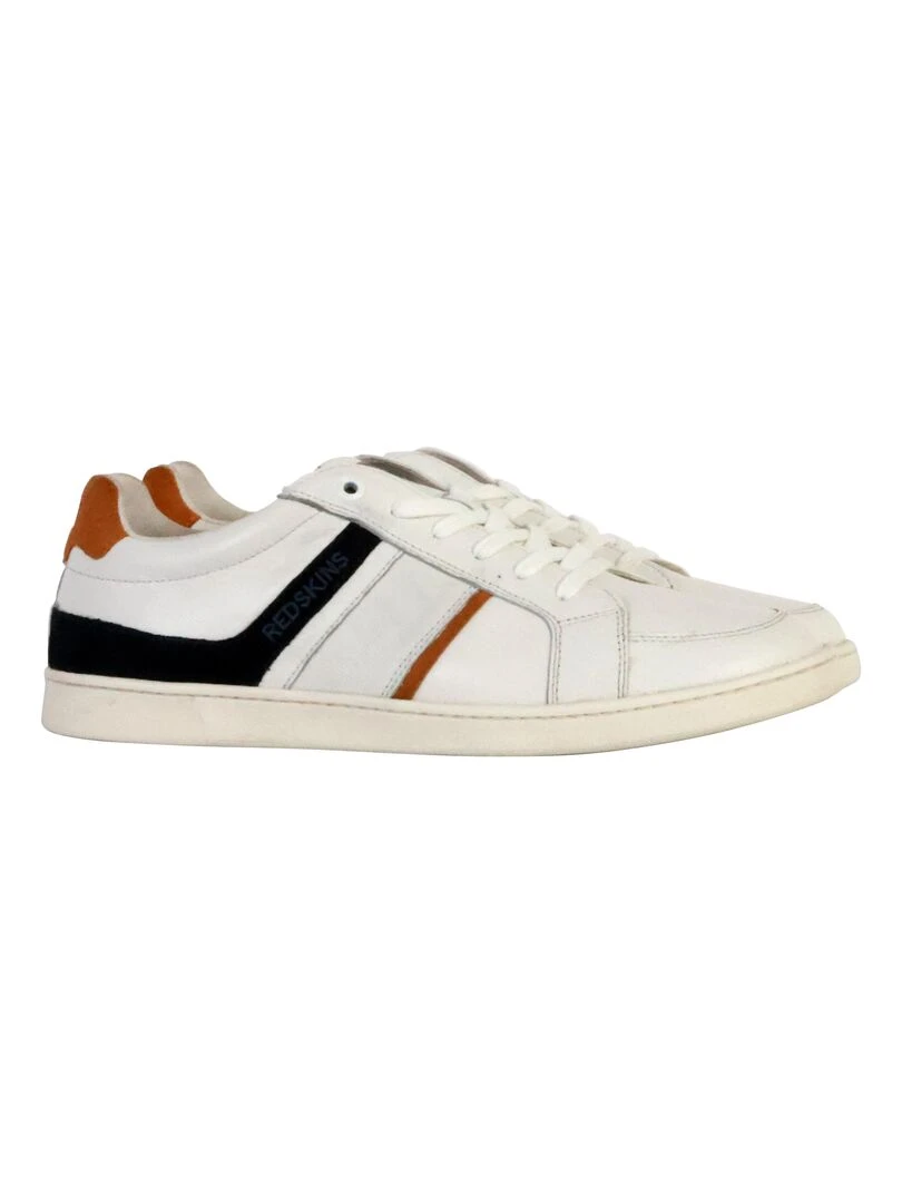 Basket Cuir Redskins Falko   Blanc
