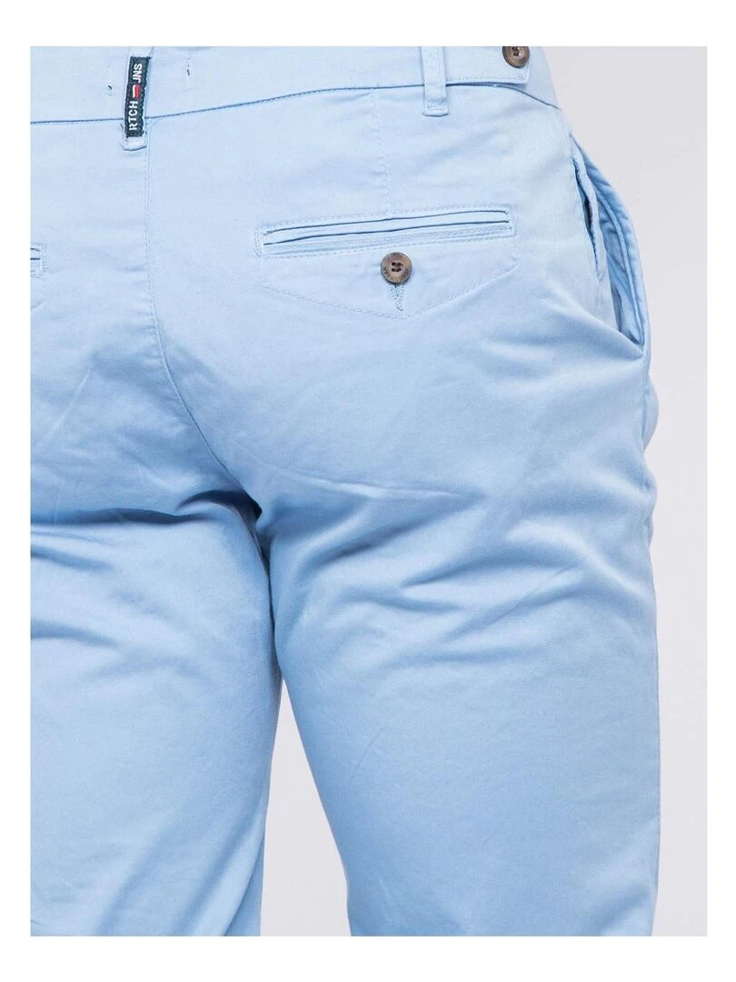Pantalon chino CALES   Bleu ciel