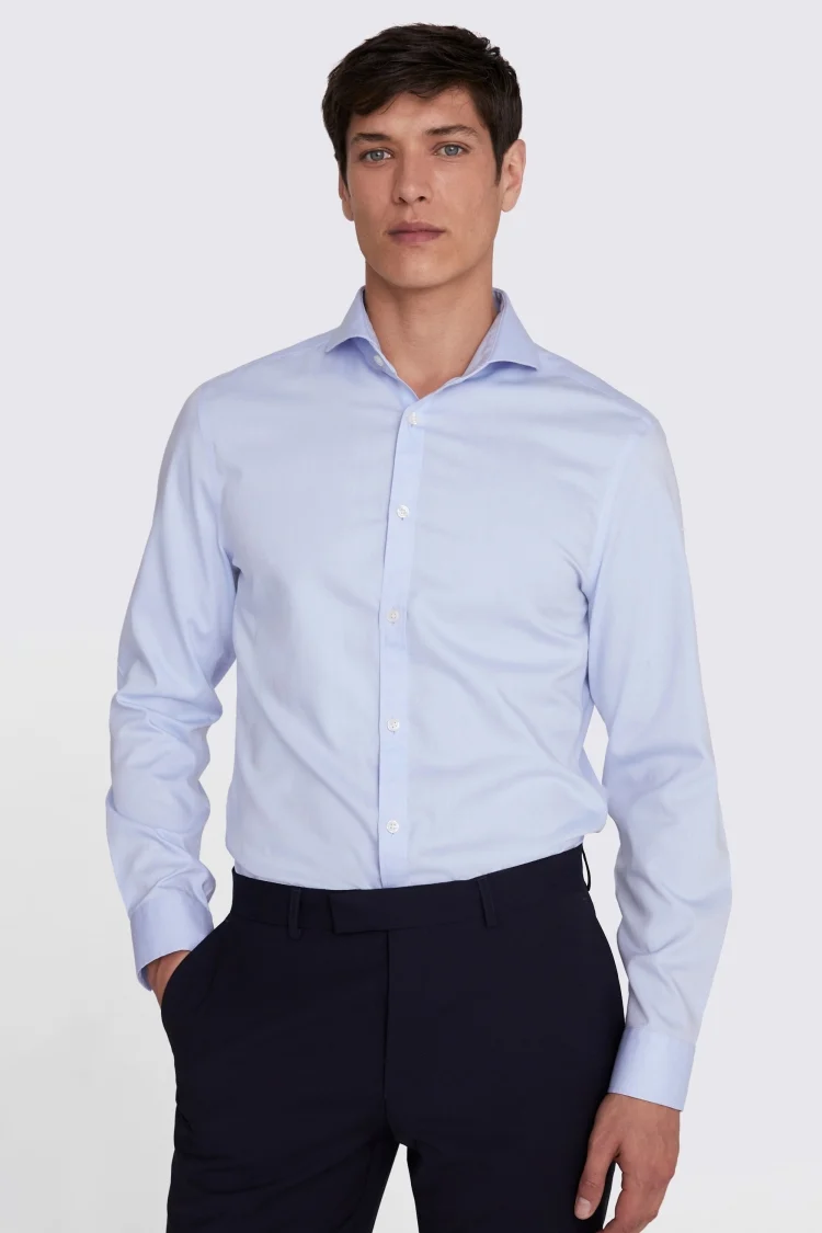 Tailored Fit White Non-Iron Shirt   Buy Online at Moss