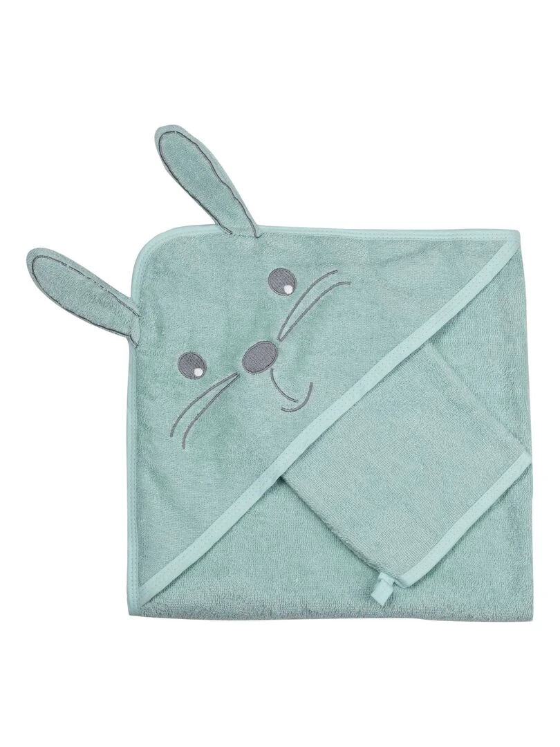 Cape de bain bébé Trois Kilos Sept Vert