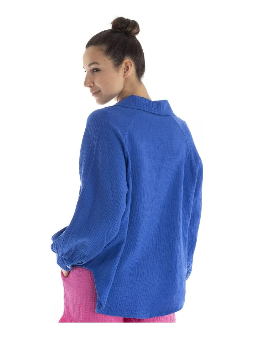 Chemisier  CARMEN   Gérard Pasquier   Bleu roi