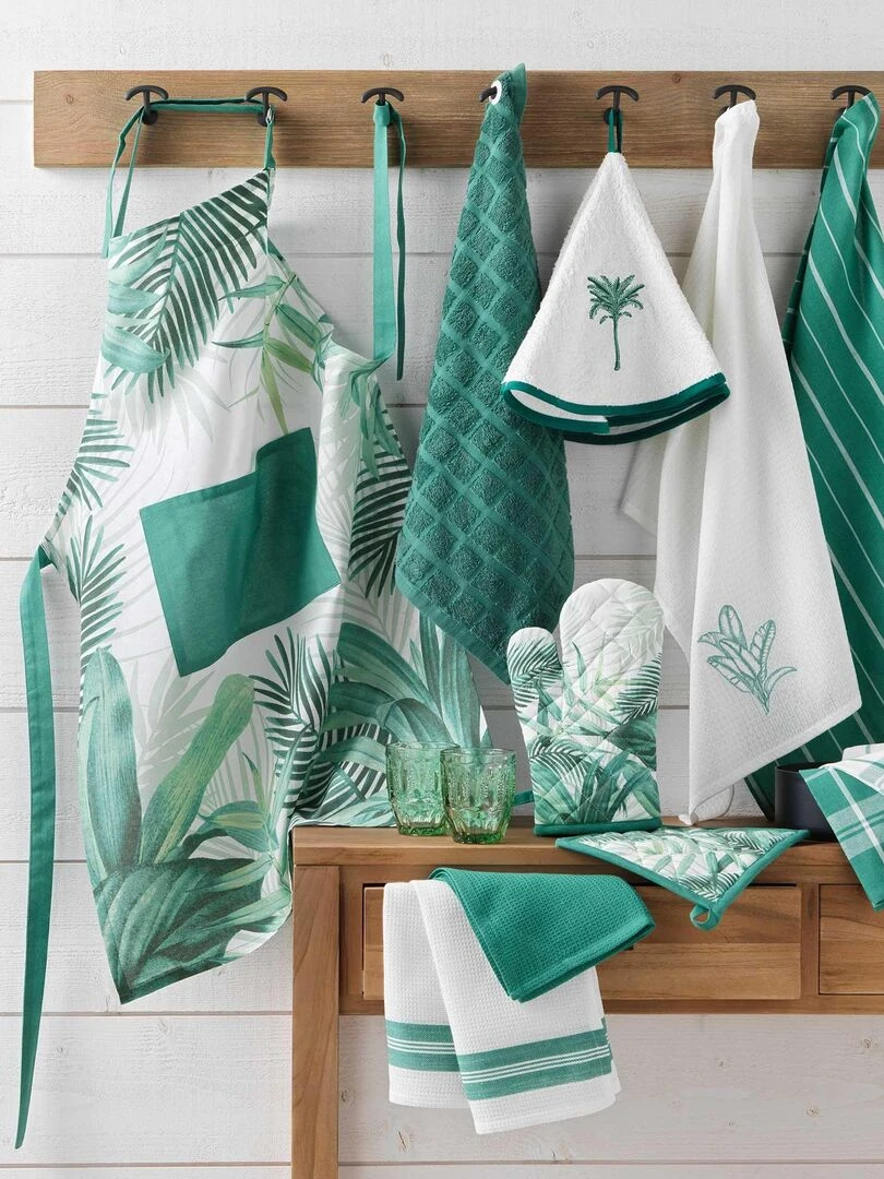 Essuie main Torchon Botanique   Vert