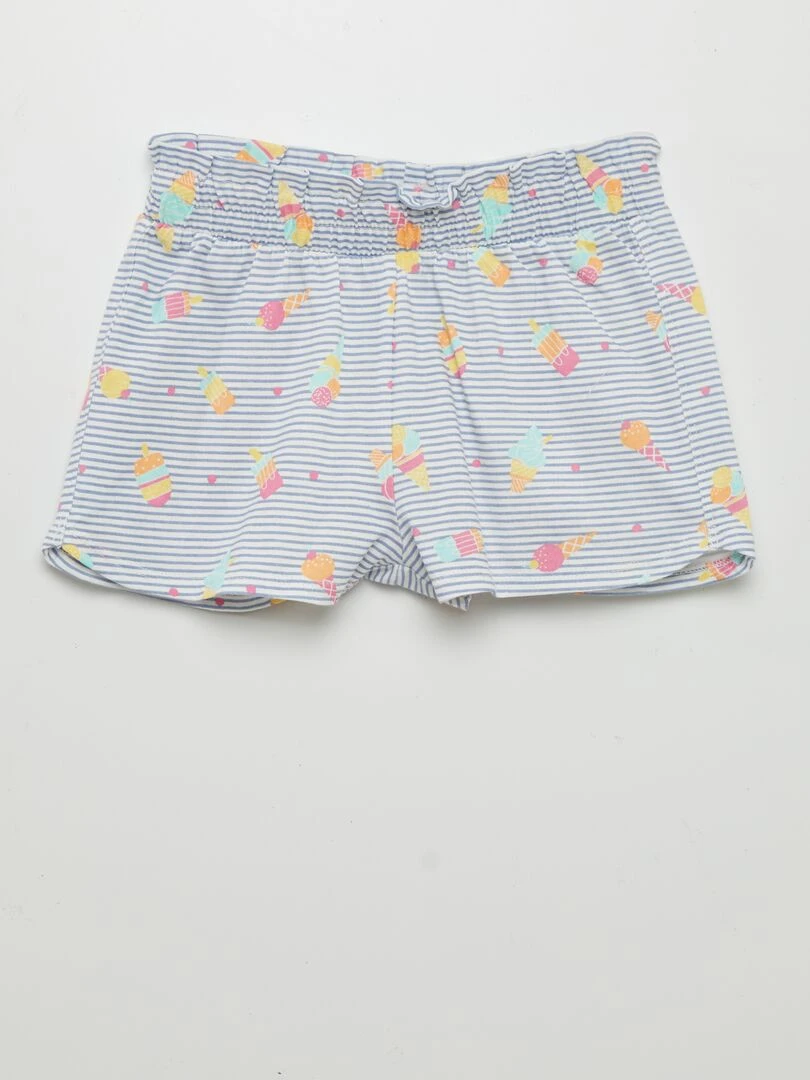 Lot de 2 shorts légers   2 pièces   Bleu