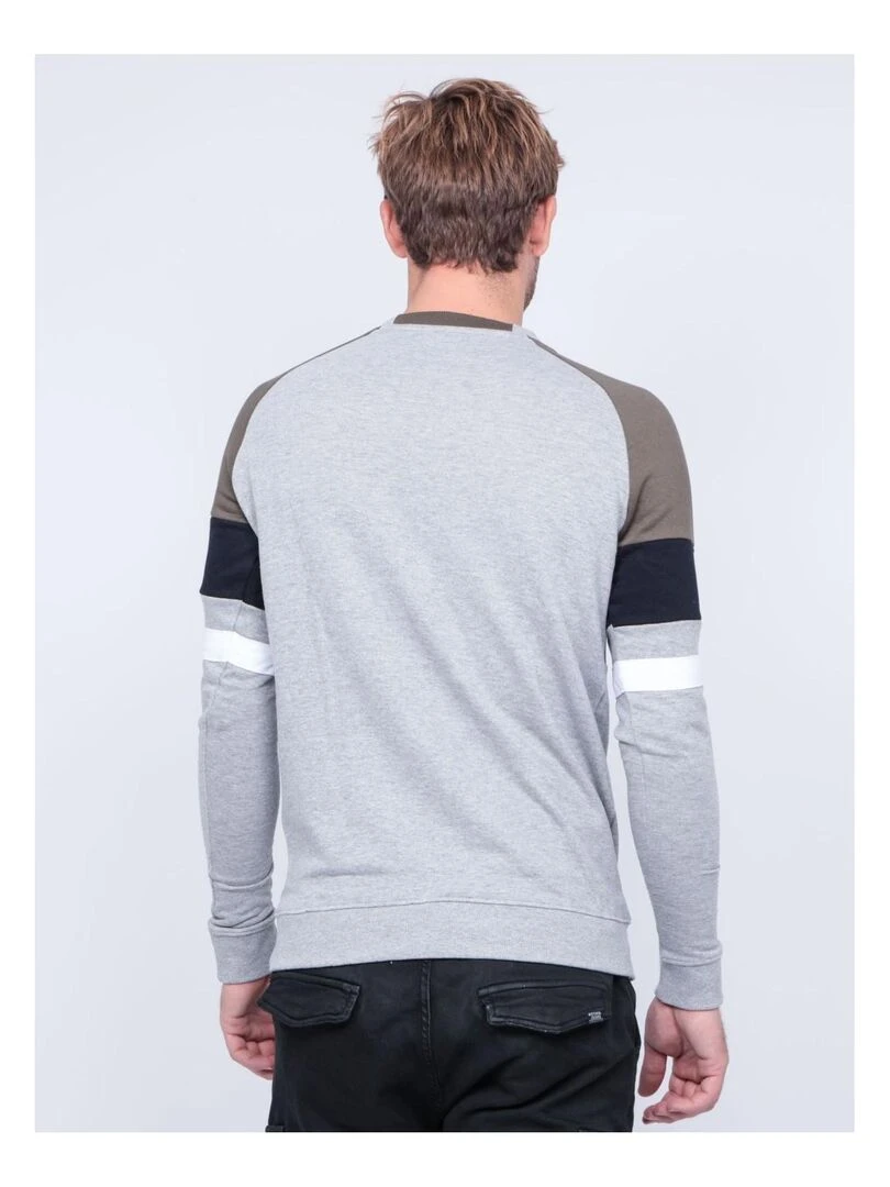 Sweat col rond WOLBERT Kaki