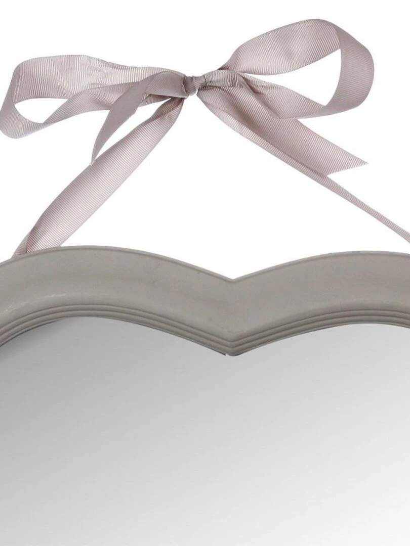 Miroir cœur ruban Alexia taupe Taupe