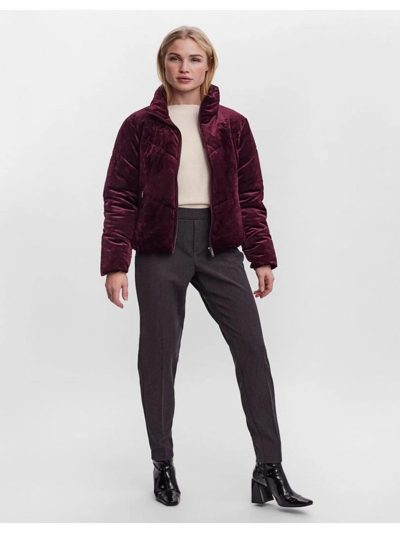 Veste en velours Vero Moda Bordeaux