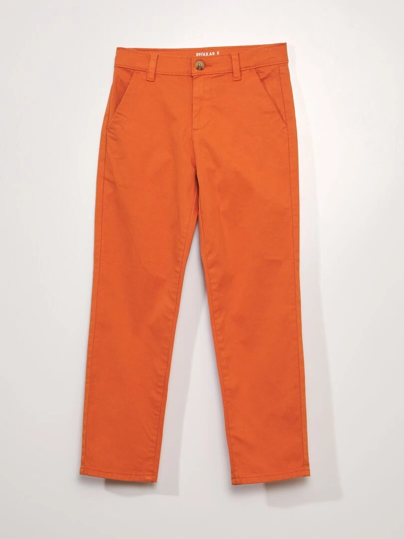 Pantalon chino Orange