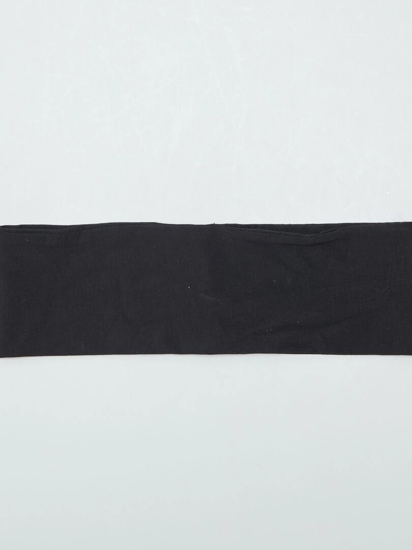 Bandeau pour cheveux uni Noir