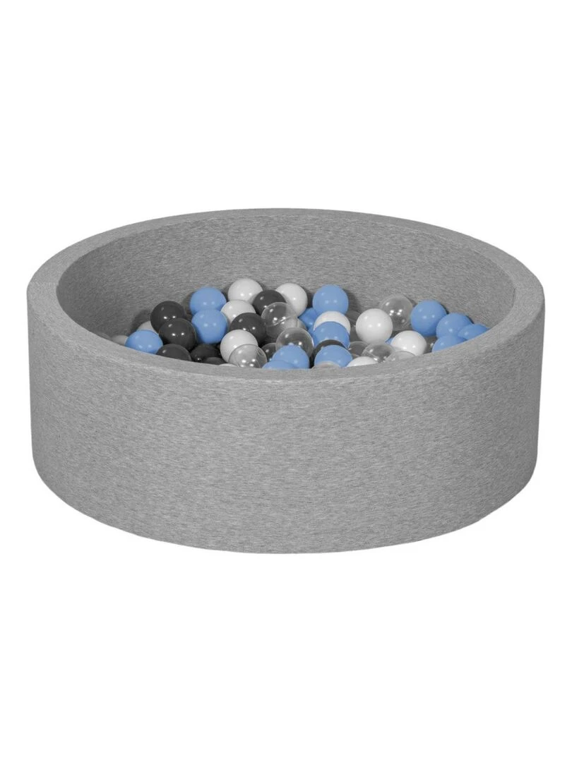 Lot de 5 sacs de 100 balles   Bleu  gris  blanc et transparent   Bleu