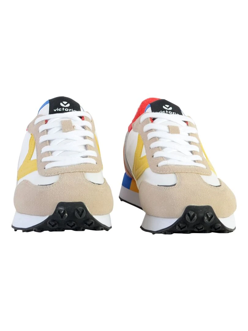 Basket à Lacets Plate Victoria   Beige