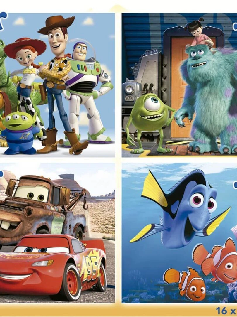 Puzzles Progressifs de 12 à 25 pièces : Disney Pixar   N/A