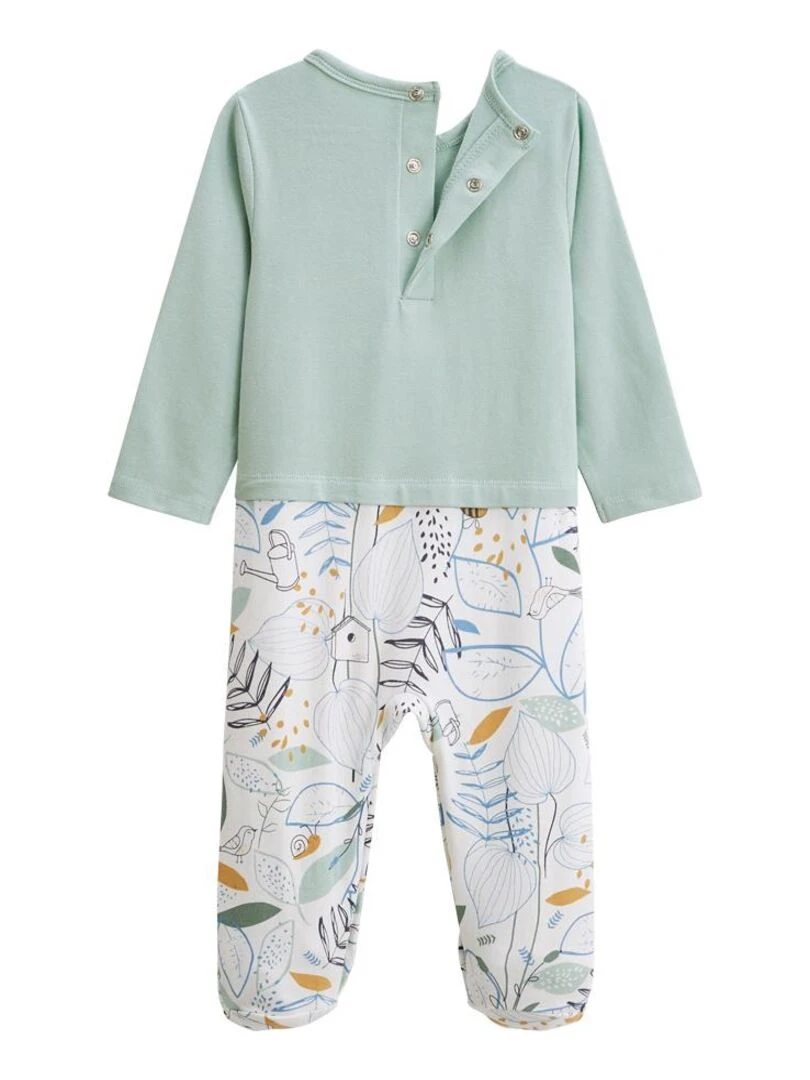 Pyjama bébé Garden Party   Vert