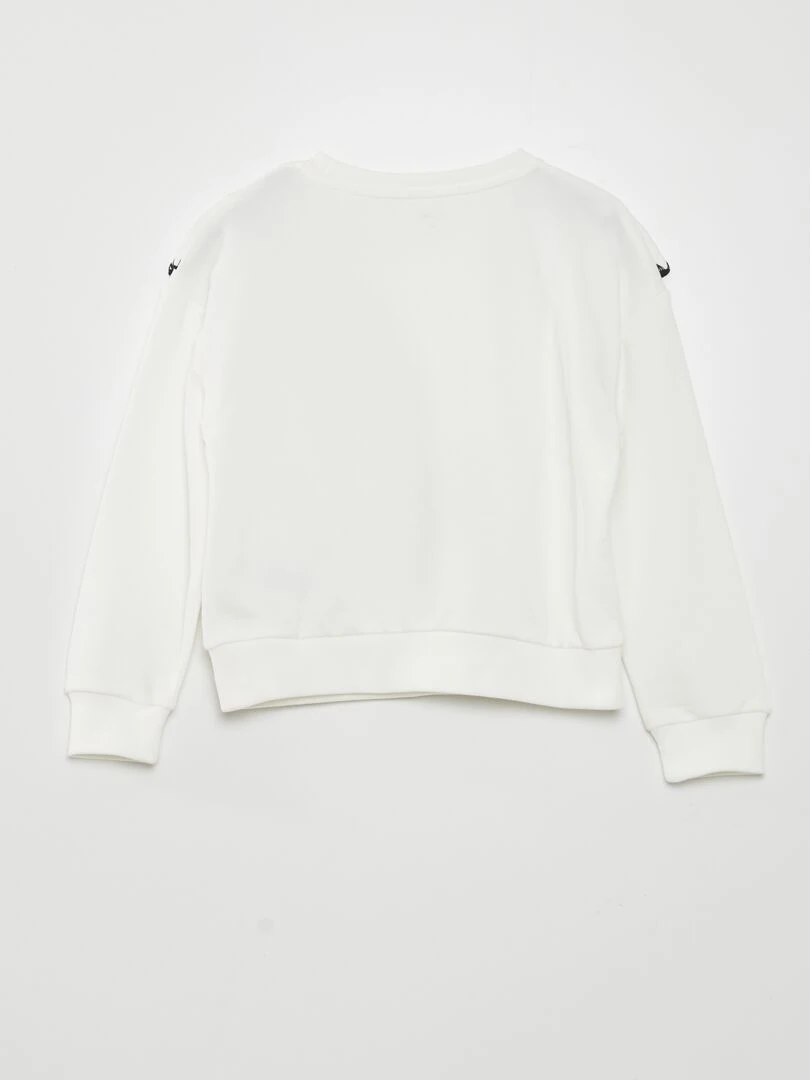 Sweat avec volants   blanc