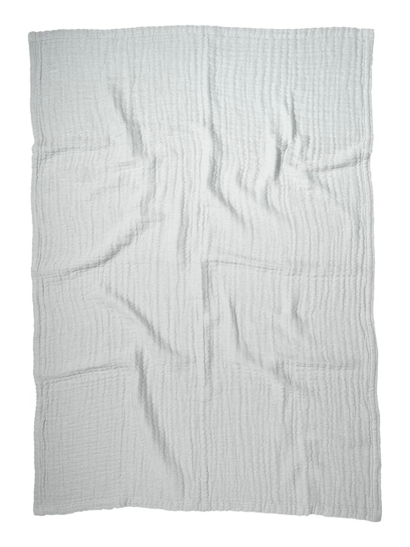 Couverture mousseline bebe grande en coton 90 x 120 cm   Gris