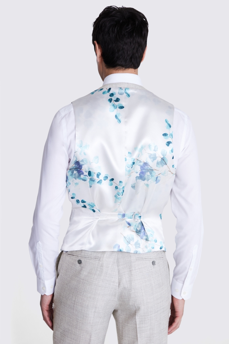 Slim Fit Light Grey Waistcoat
