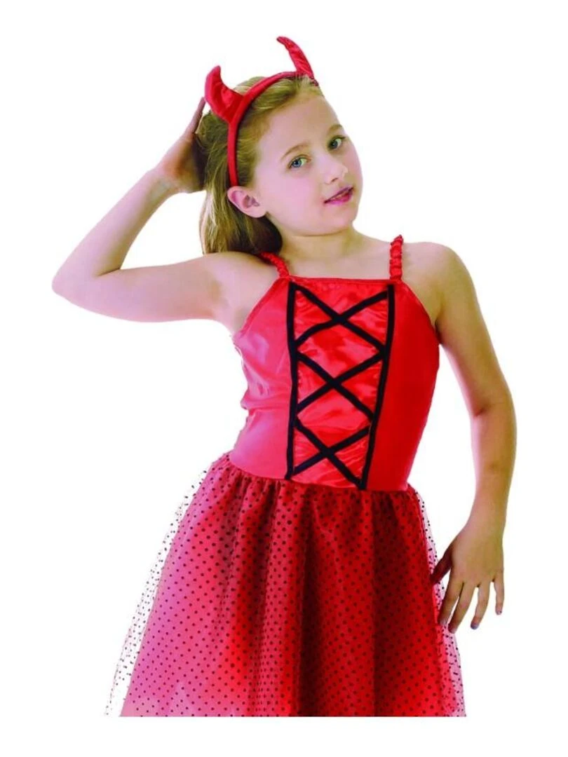 Déguisement Diablesse Halloween enfant Rouge