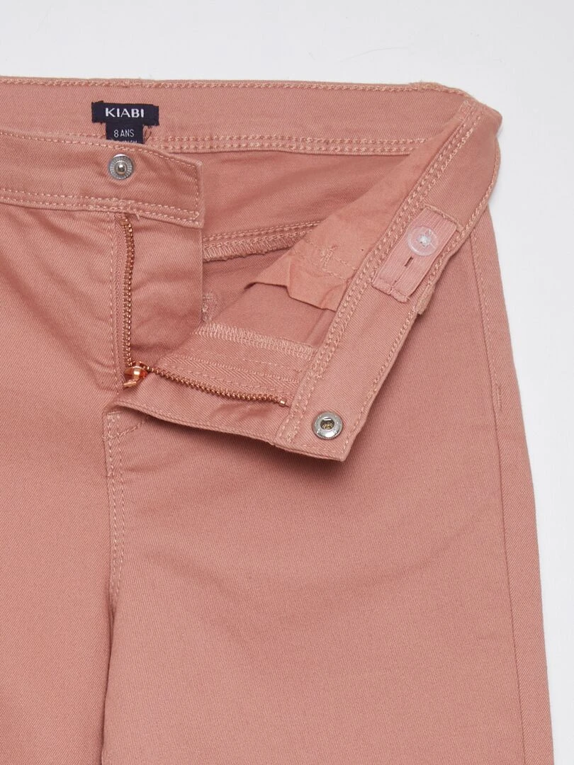 Jean stretch   Coupe + confortable   rose