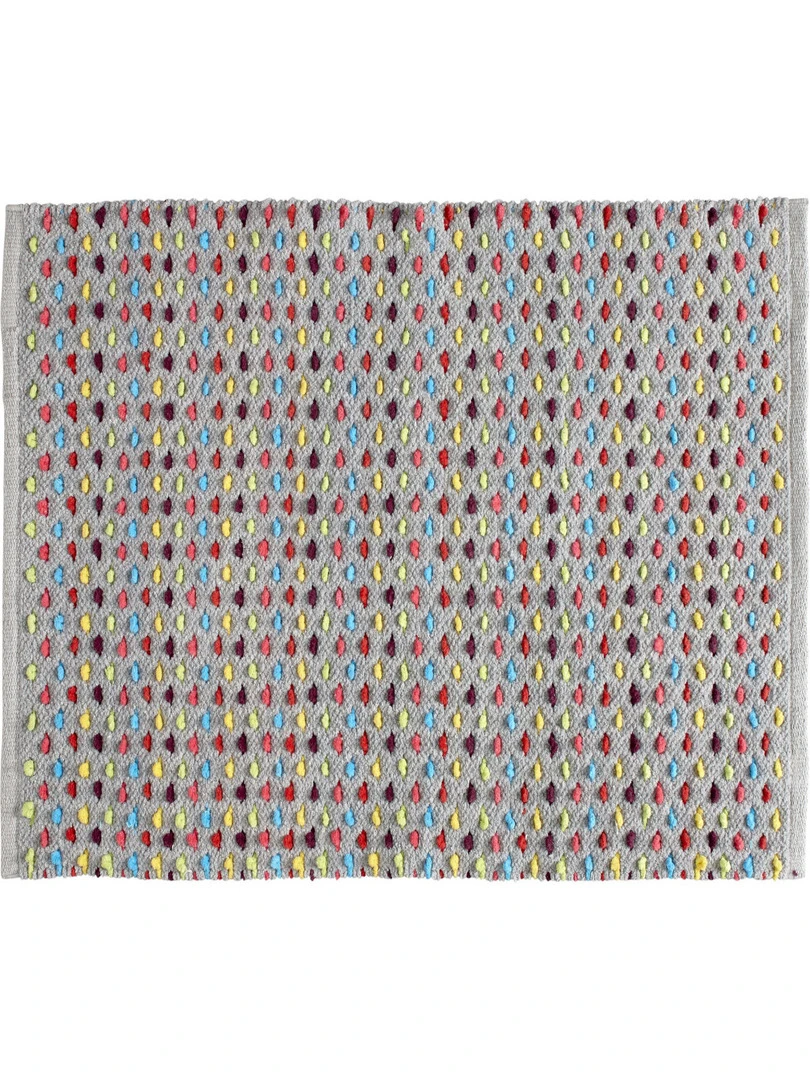 Guy Levasseur Tapis de bain en coton fantaisie multicouleur Multicolore