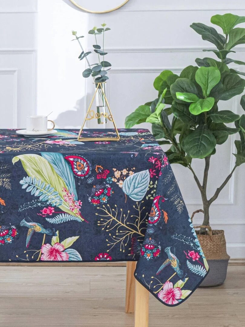 Nappe enduite à l'esprit bucolique Bleu