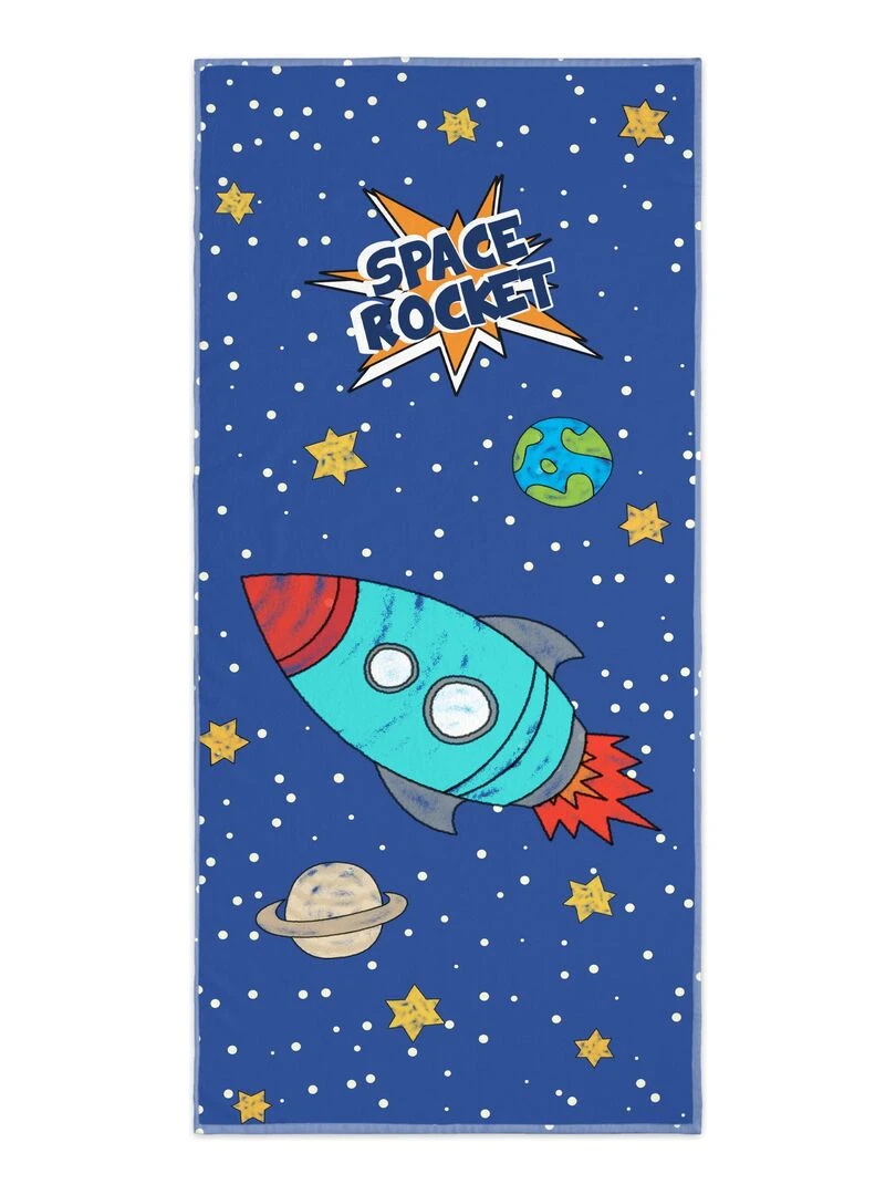 Serviette Space rocket "Happyfriday"   Blanc