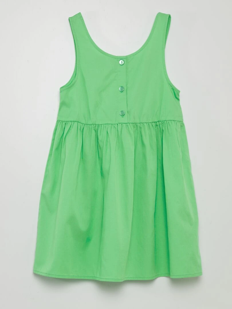 Robe sans manches à ouverture au dos Vert