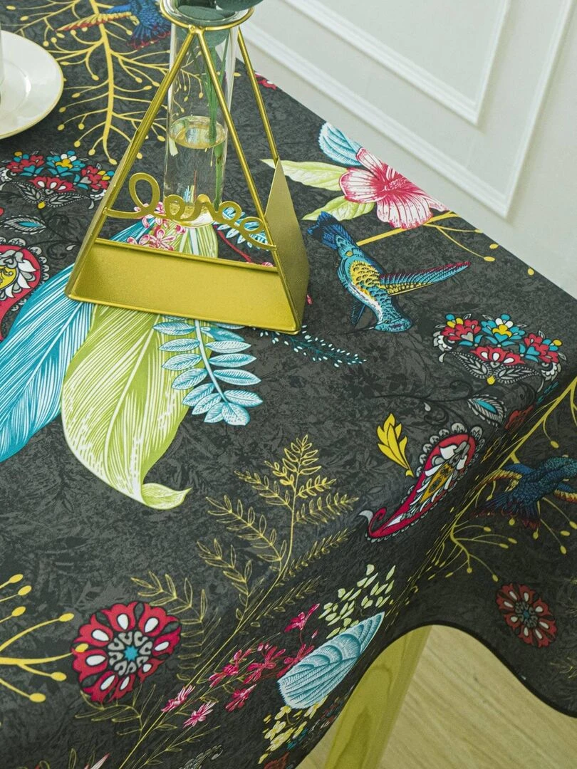 Nappe enduite à l'esprit bucolique Gris clair