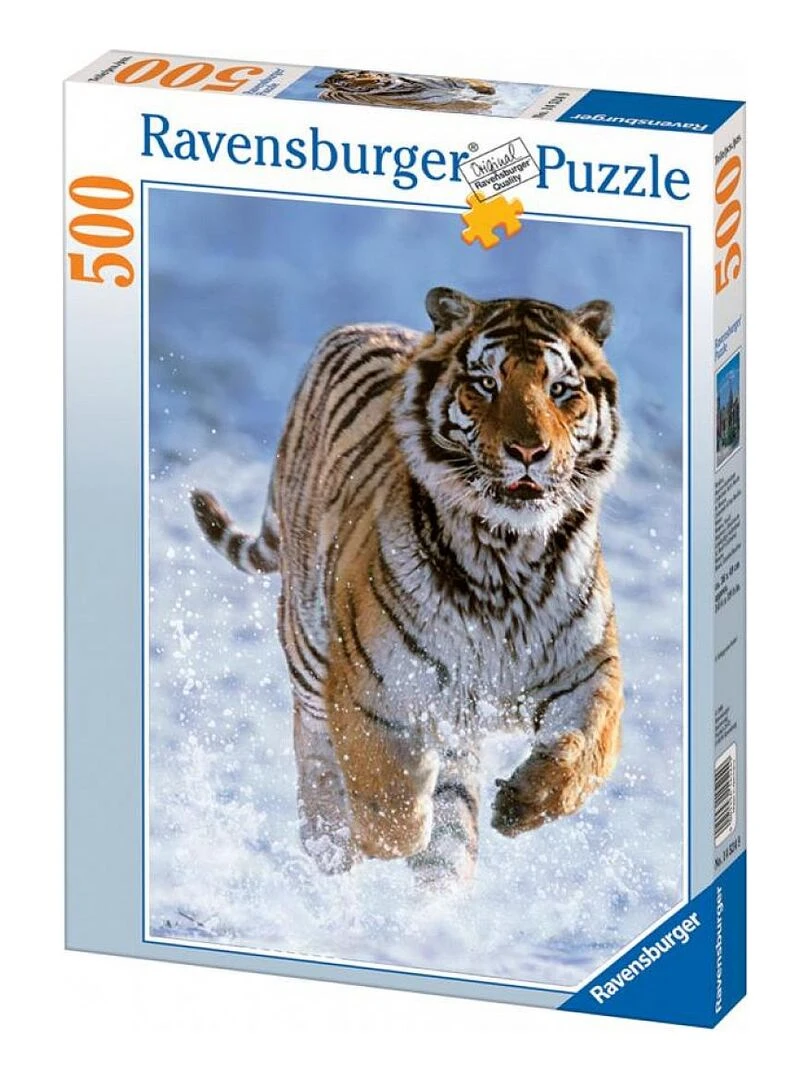 Puzzle 500 p tigre dans la neige N/A