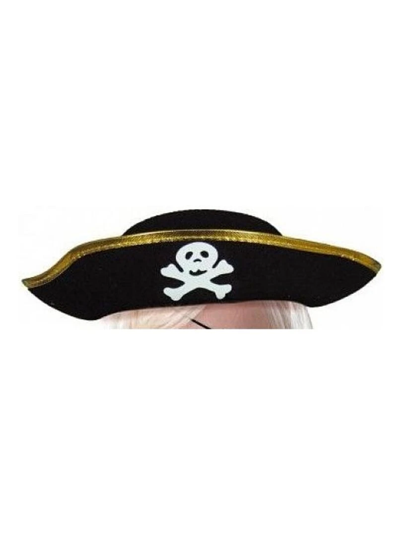 Chapeau Pirate enfant Feutre Noir Noir