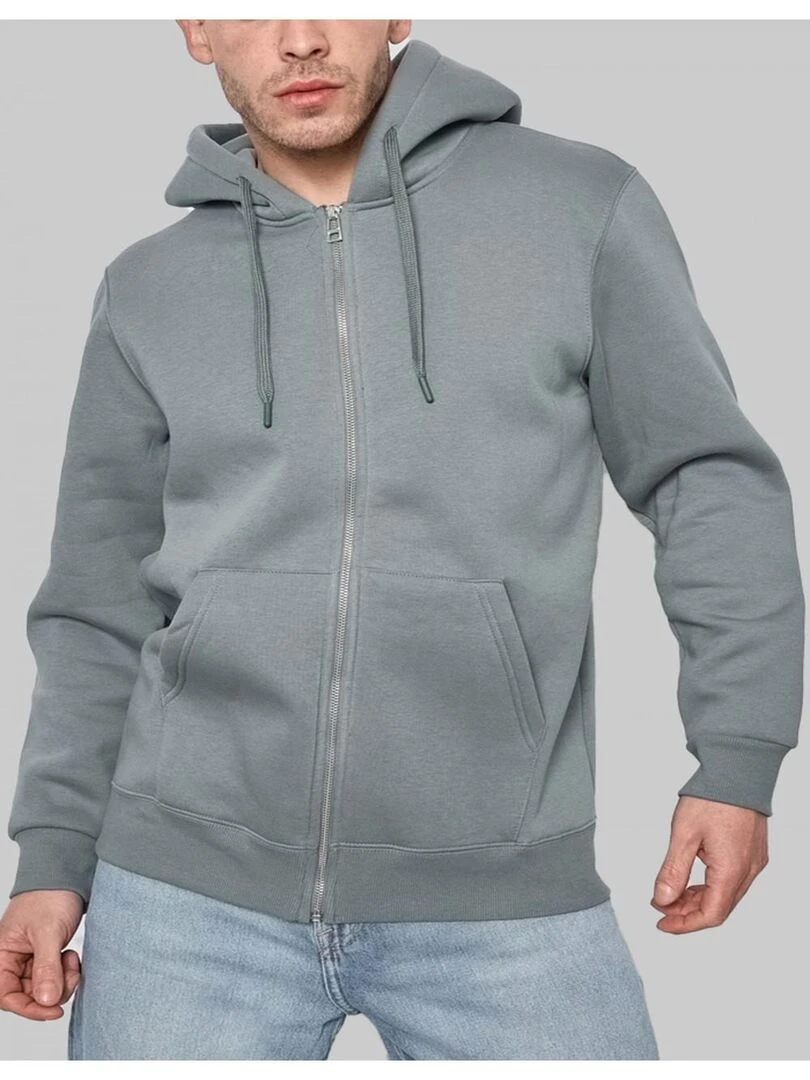 Sweat à capuche zippé Kebello Vert