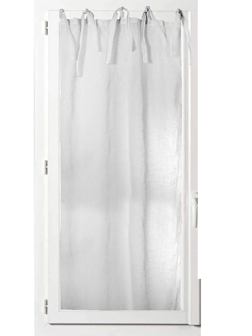 Vitrage droit Heidi Blanc
