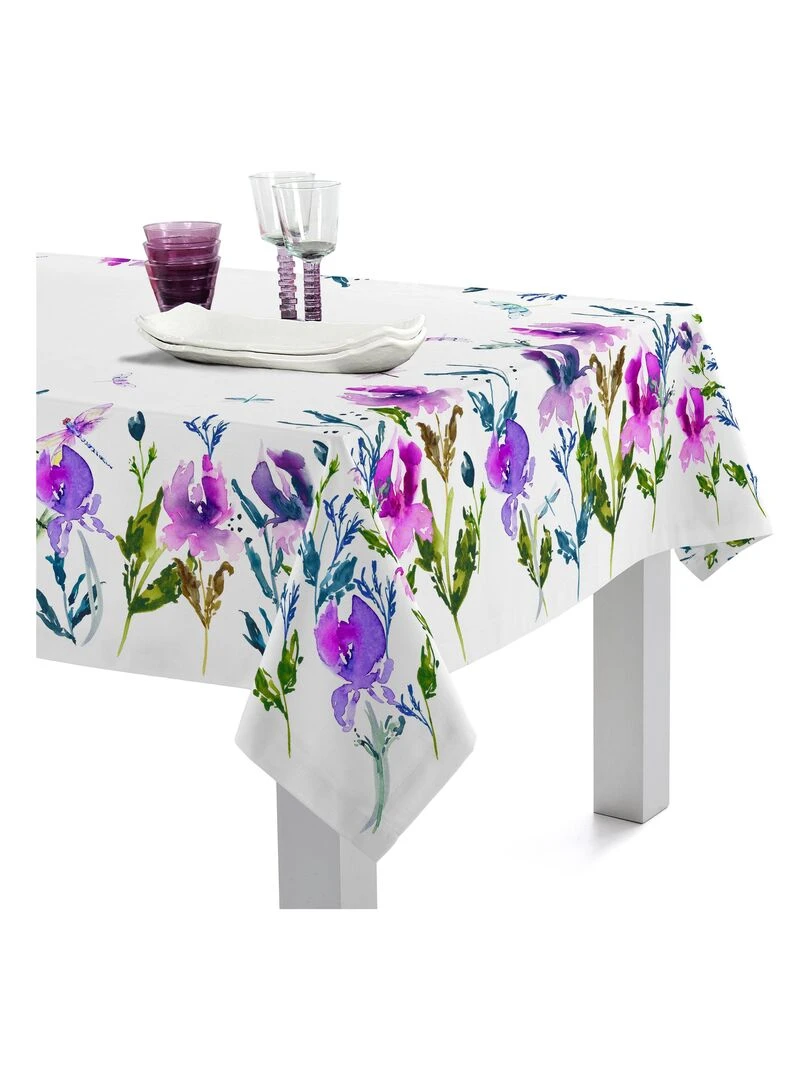 Nappe Midnight iris "Happyfriday"   Blanc