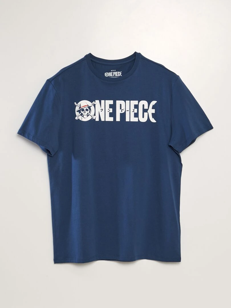 T shirt 'One Piece' Bleu