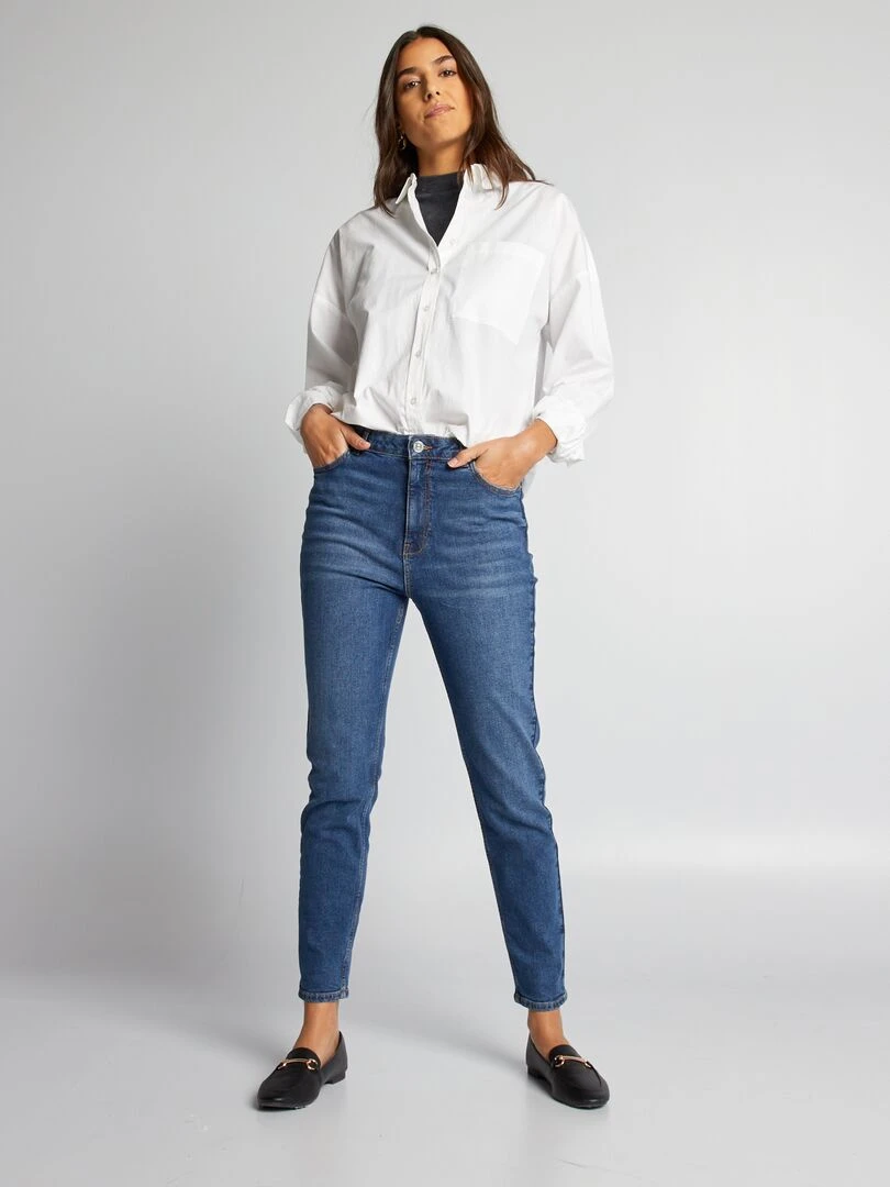 Pantalon slim en denim L30 Stone