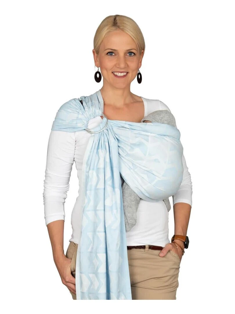 Hoppediz Écharpe de portage Ring Sling (bio) Bleu Bleu