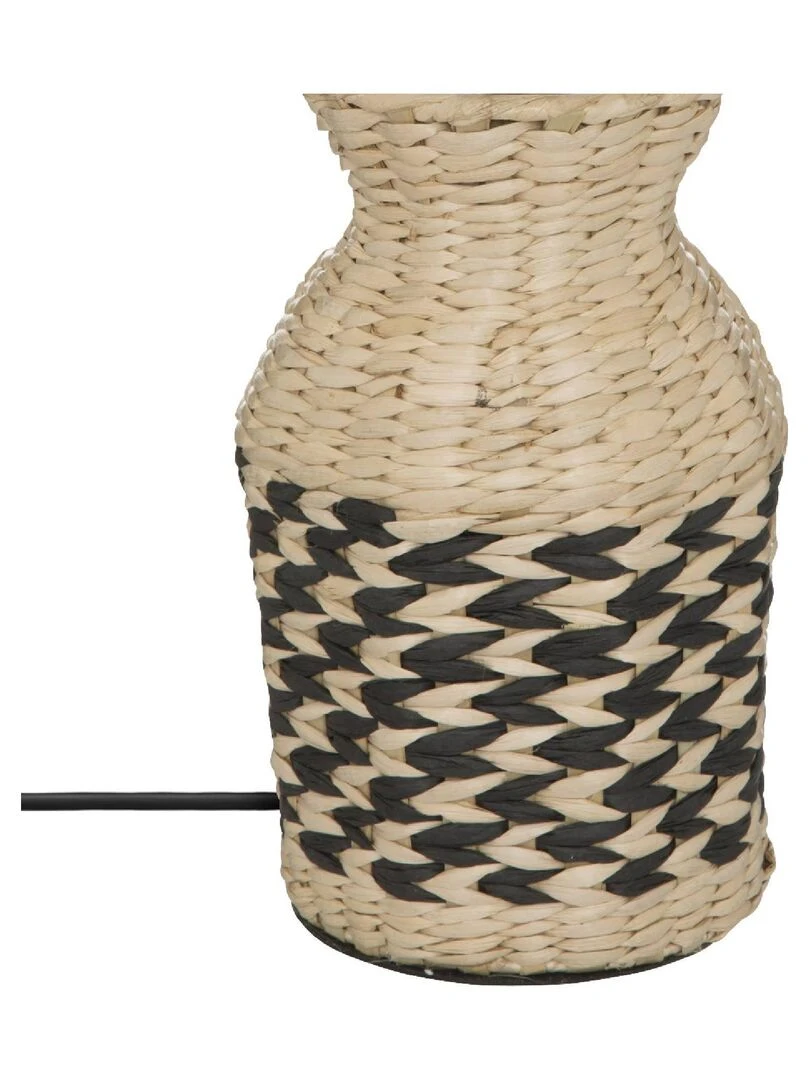 Lampe à poser en jacinthe   Beige