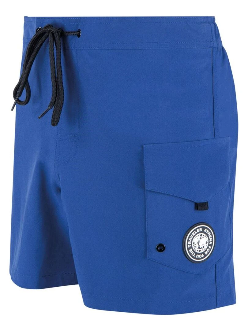 Bermuda de bain medium homme Construction traveler   Bleu