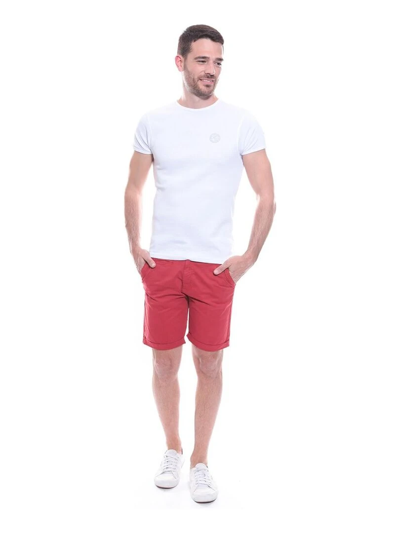 Bermuda chino BOLTON   Rouge