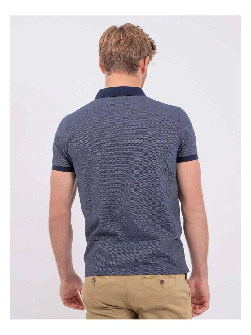 Polo manches courtes pur coton PLADISTO Bleu marine