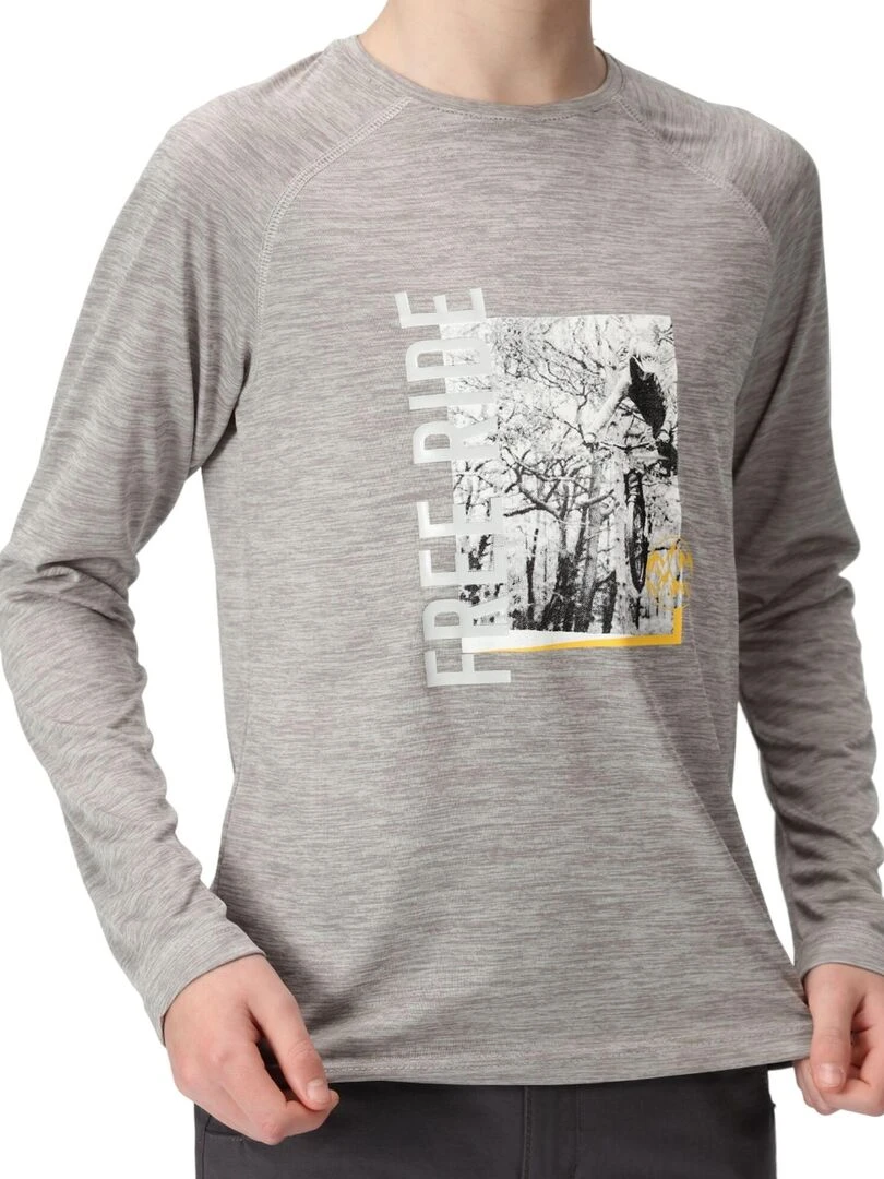 Regatta   T shirt BURNLEE   Gris Argenté