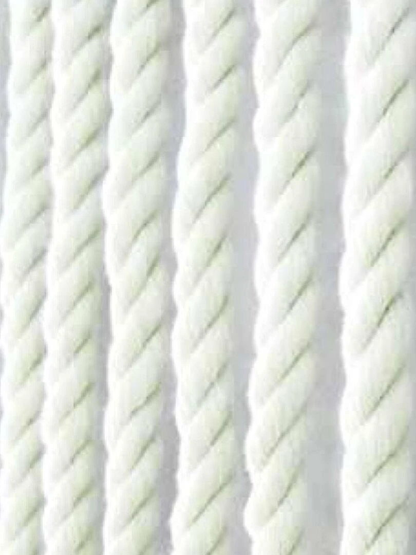 Rideau de porte en corde tressée   Blanc